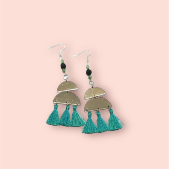 J15 - 💜 ⭐️ Tassel Earrings - Picture 1 of 1